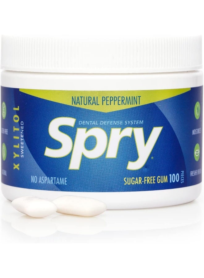 Spry Peppermint Sugar-Free Chewing Gum - Image 5